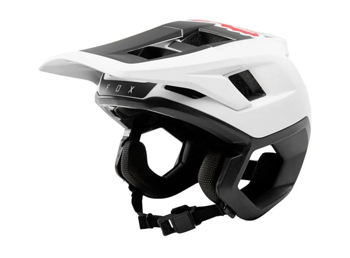 Fox Racing Dropframe MTB Helmet - White-Black - 2019