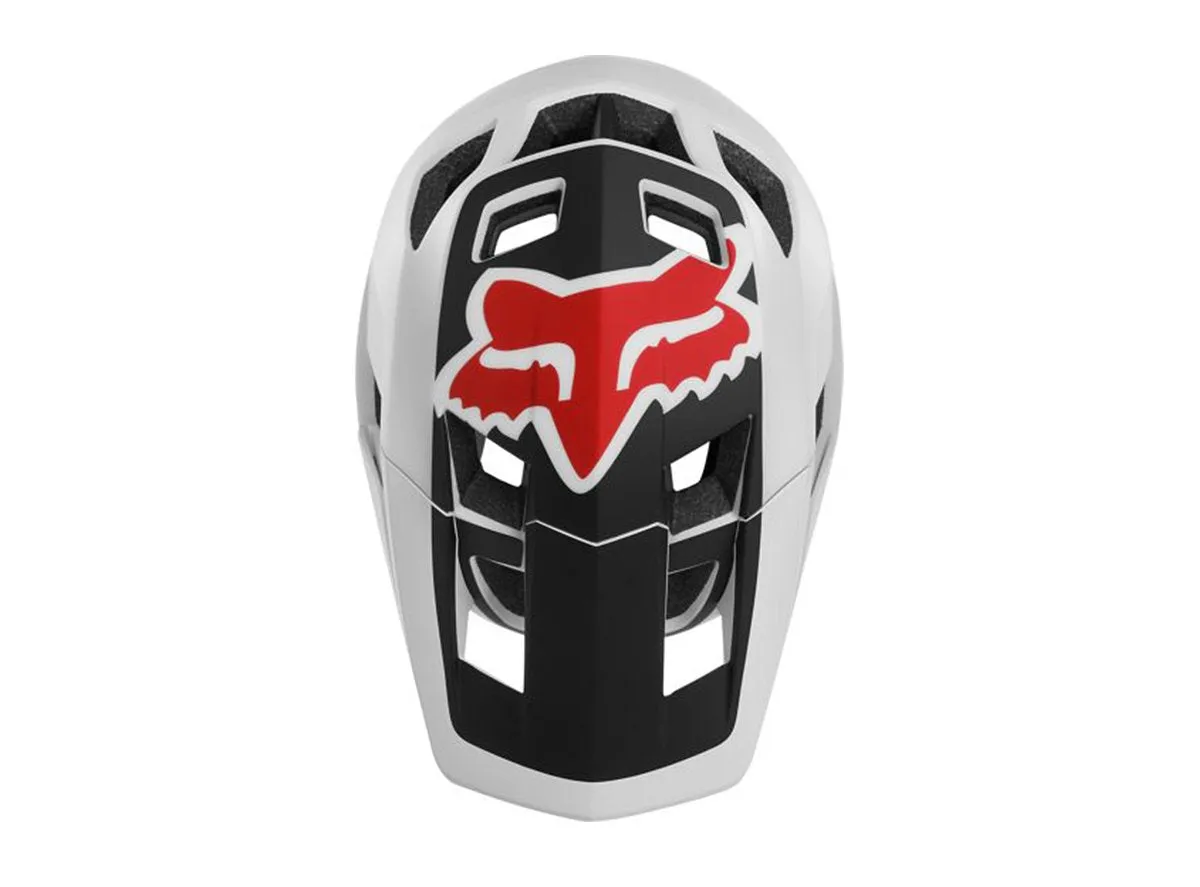 Fox Racing Dropframe MTB Helmet - White-Black - 2019