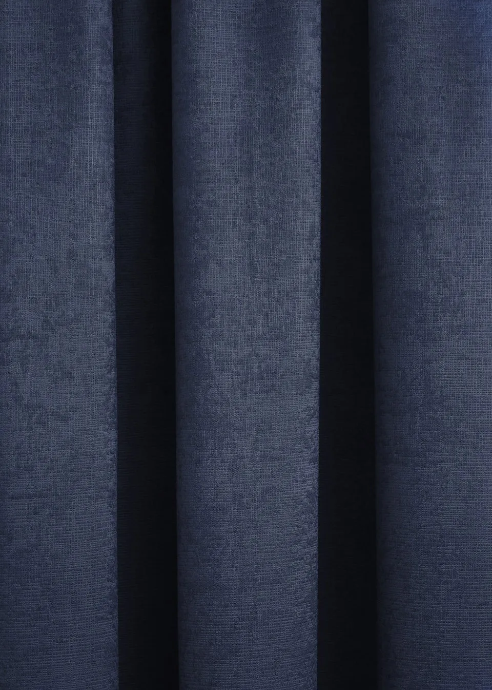 Fusion Galaxy Dimout Navy Pencil Pleat Curtains