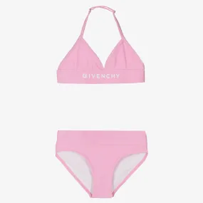 Girls Pink Logo Bikini