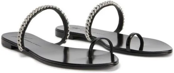 Giuseppe Zanotti Intriigo String sandals Black