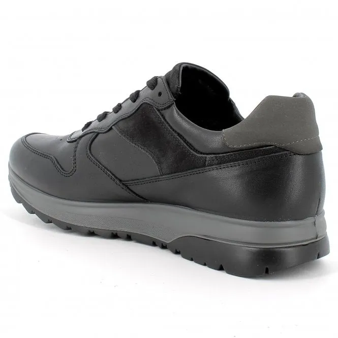 Igi & Co  Mens 2644000 Black Leather Gore-Tex Waterproof Lace-Up Trainers