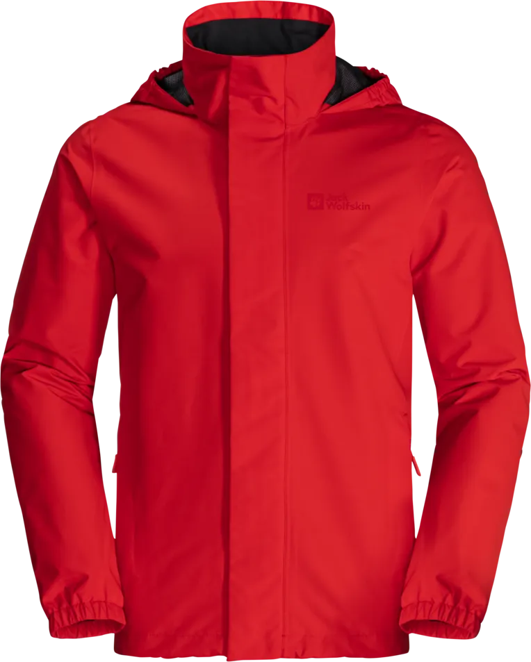 Jack Wolfskin Men's Stormy Point 2-Layer Jacket Adrenaline Red | Buy Jack Wolfskin Men's Stormy Point 2-Layer Jacket A