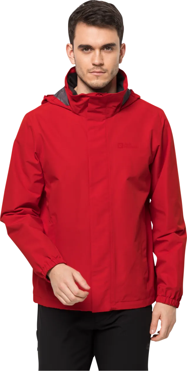 Jack Wolfskin Men's Stormy Point 2-Layer Jacket Adrenaline Red | Buy Jack Wolfskin Men's Stormy Point 2-Layer Jacket A