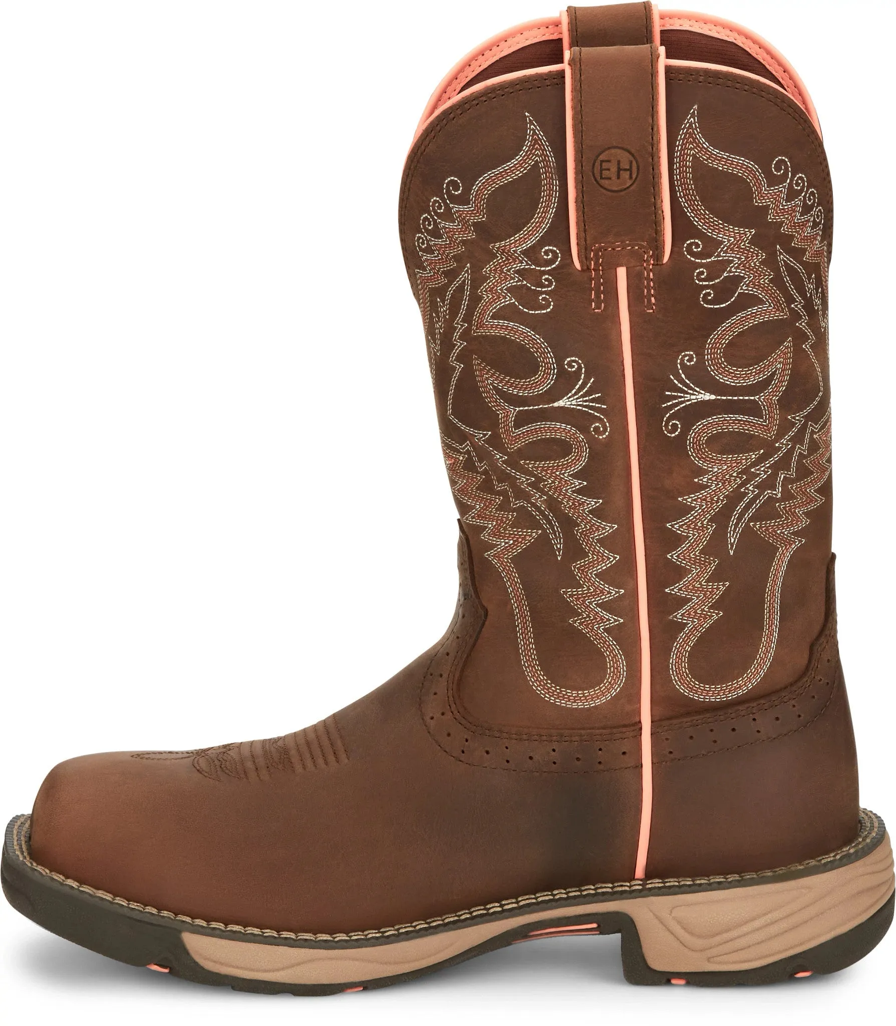 Justin Women's Rush Square Composite Toe Western Work Boot