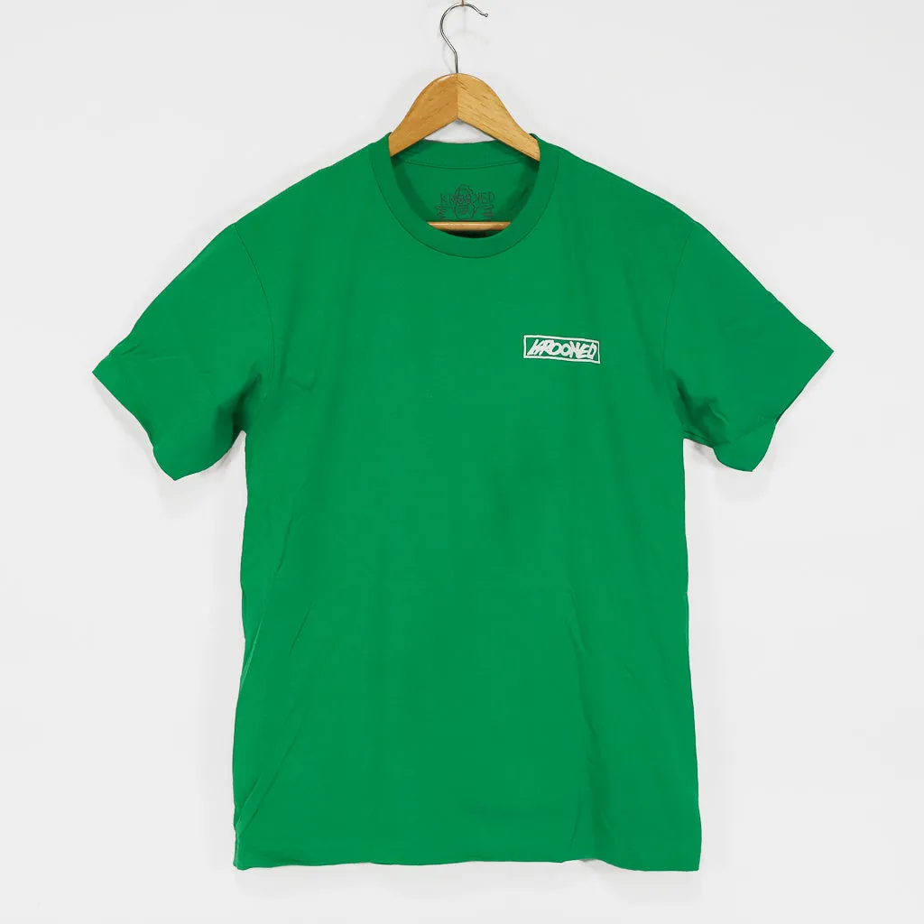 Krooked Skateboards - Moonsmile Raw T-Shirt - Kelly Green