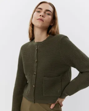 KYRASW CARDIGAN - Green Olive