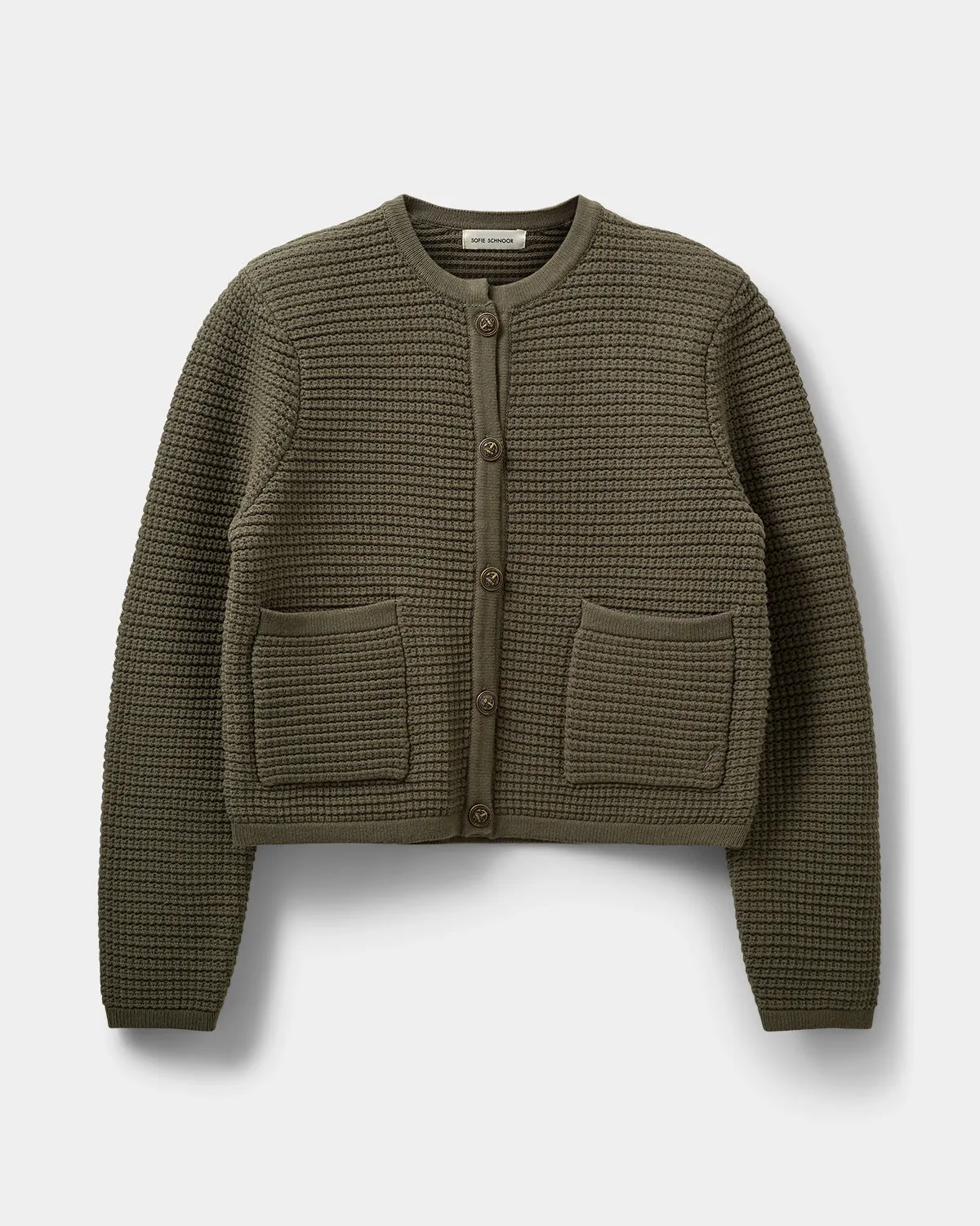 KYRASW CARDIGAN - Green Olive