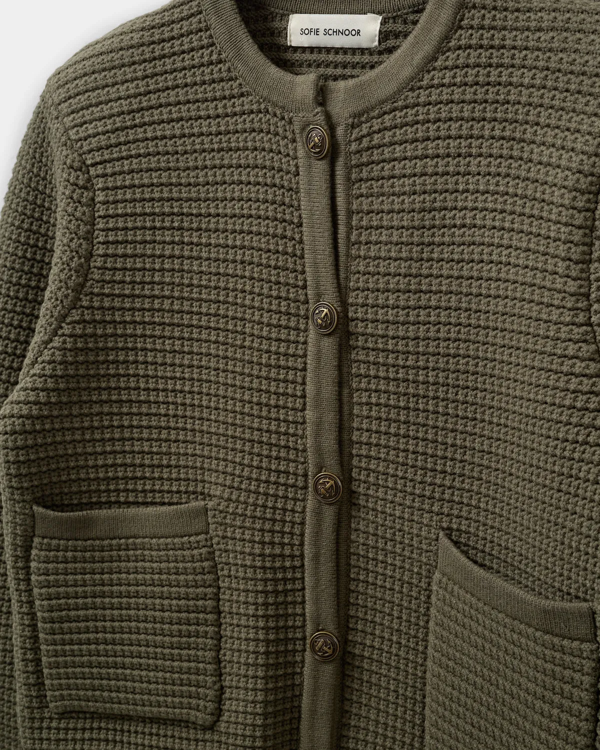 KYRASW CARDIGAN - Green Olive