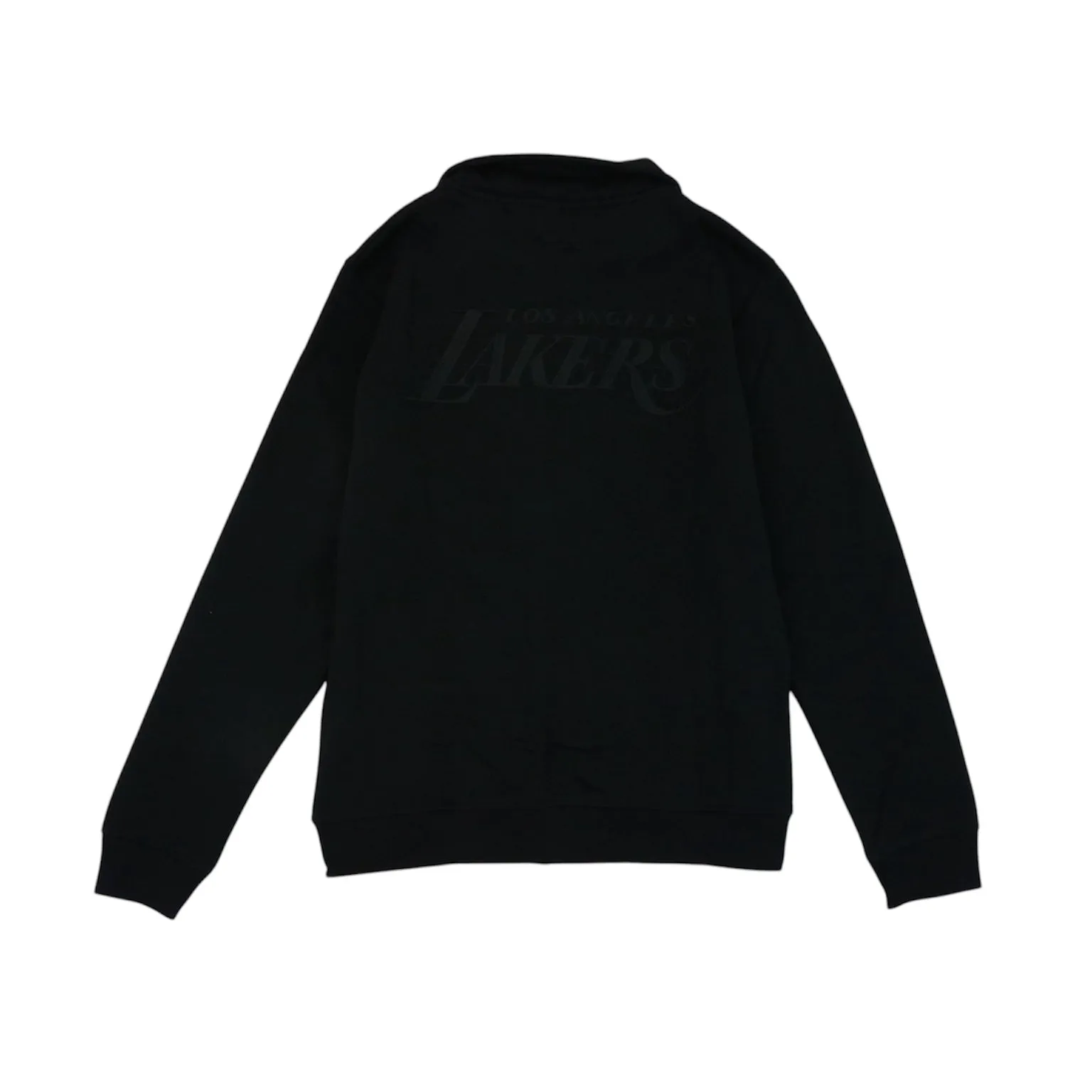 Lakers Black Out Woven Chest Logo Full Zip Jacket