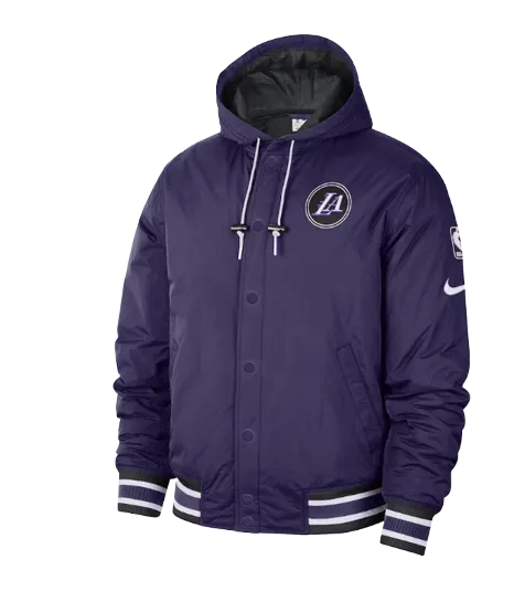 Lakers City Edition 22 Full-Snap Courtside Jacket