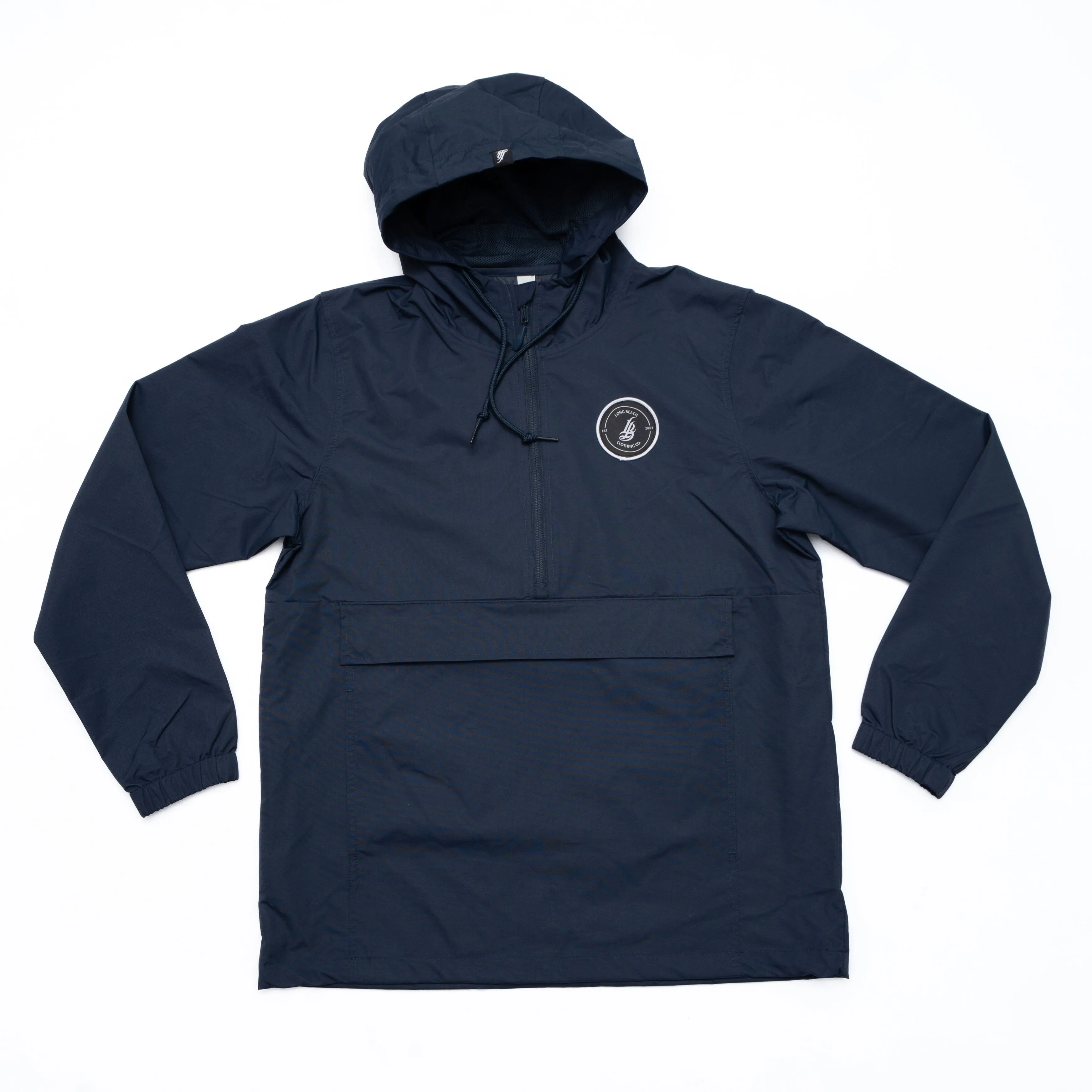 LB Men's Navy Water Resistant Winbreaker Jacket