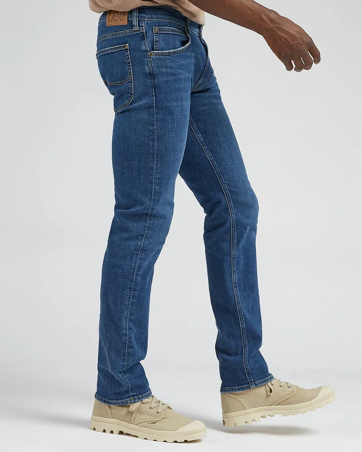 Lee Daren Zip Fly Regular Fit Mens Jeans - Mid Worn Kahuna