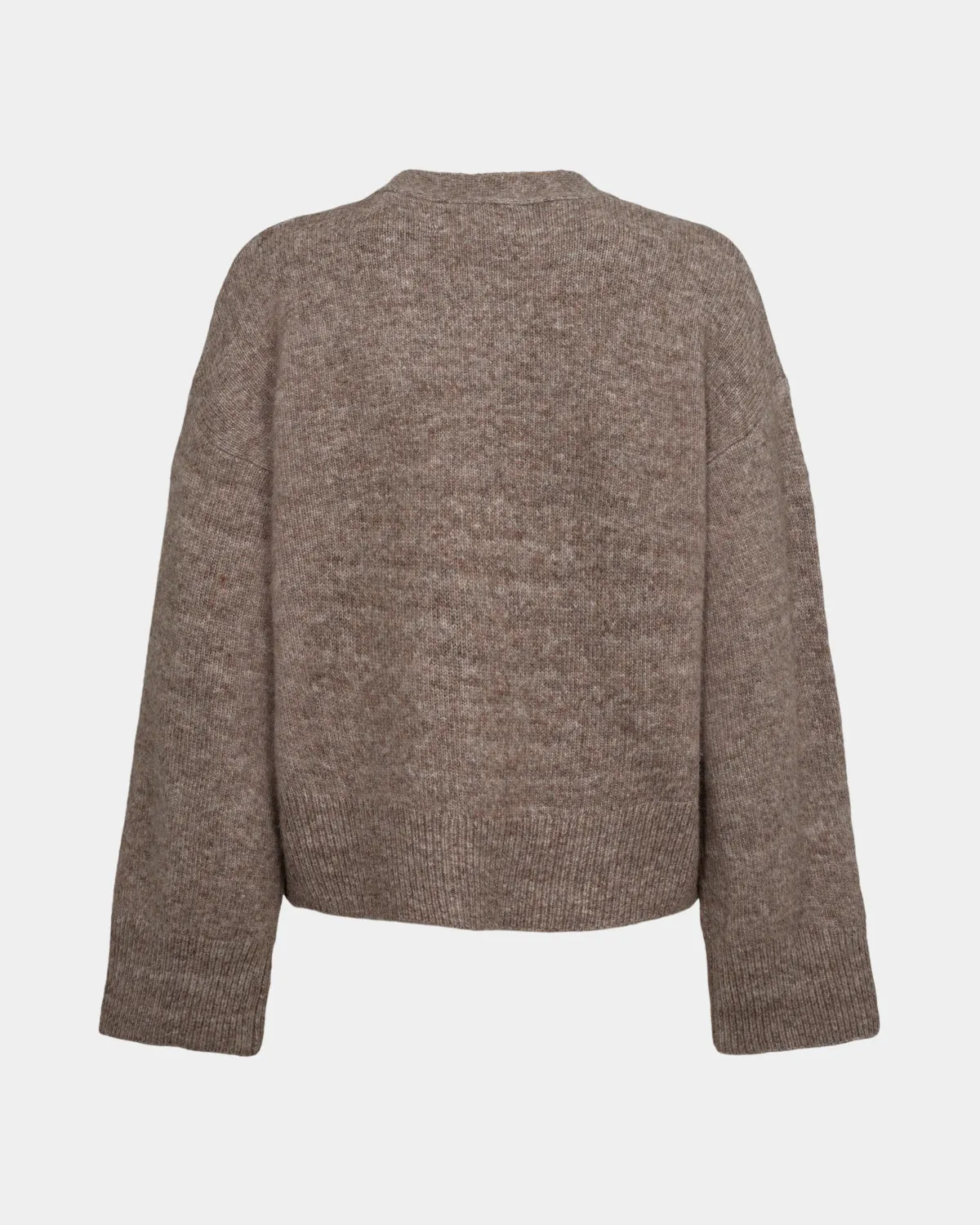 LEVASW CARDIGAN - Brown melange