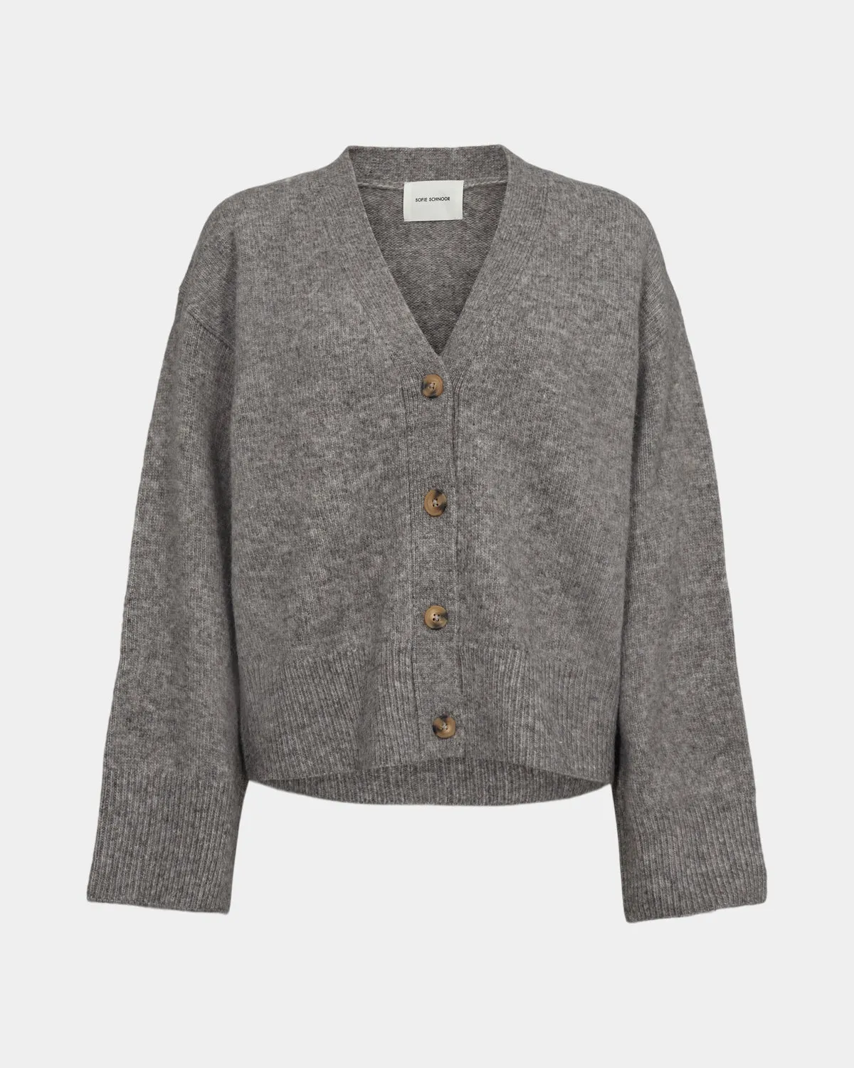 LEVASW CARDIGAN - Grey mel