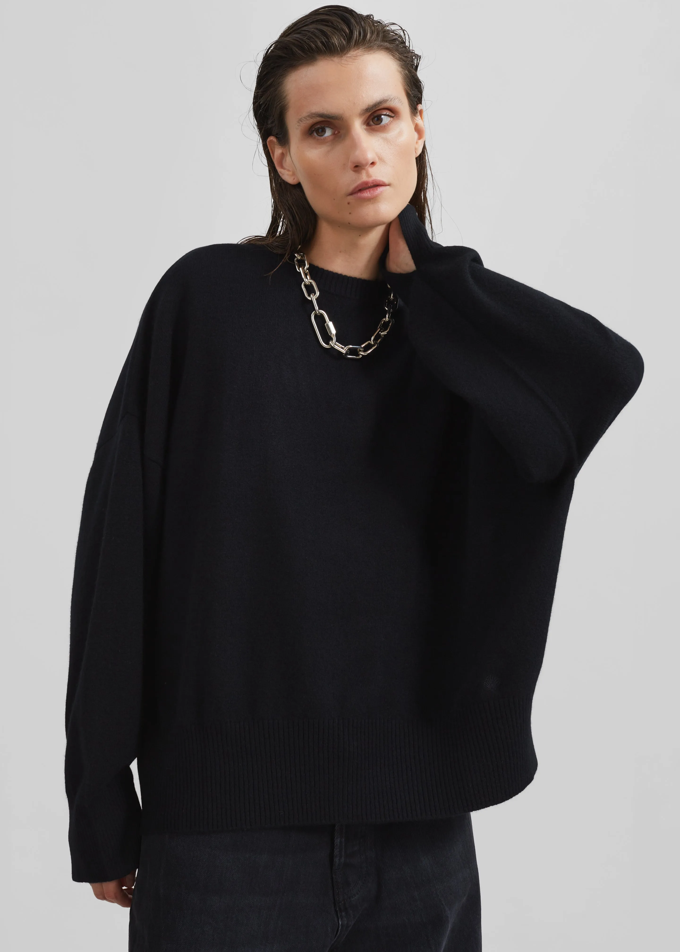 Loulou Studio Anaa Cashmere Sweater - Black