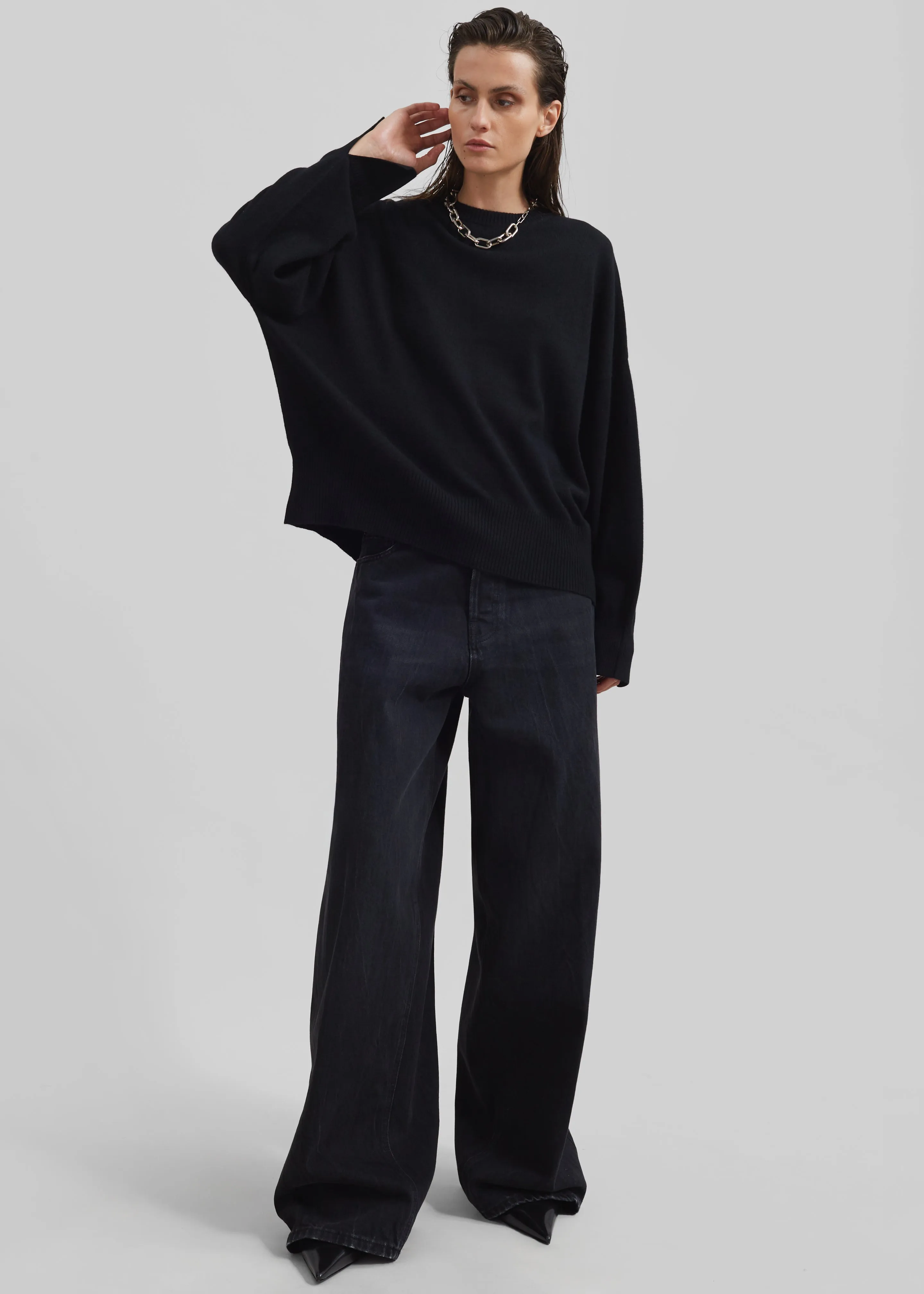 Loulou Studio Anaa Cashmere Sweater - Black