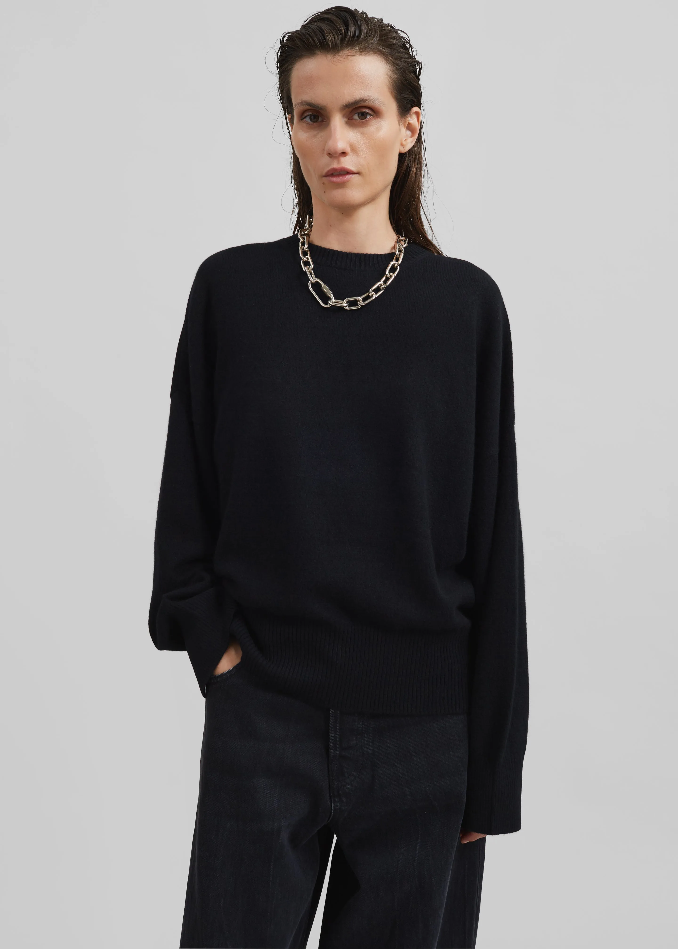 Loulou Studio Anaa Cashmere Sweater - Black