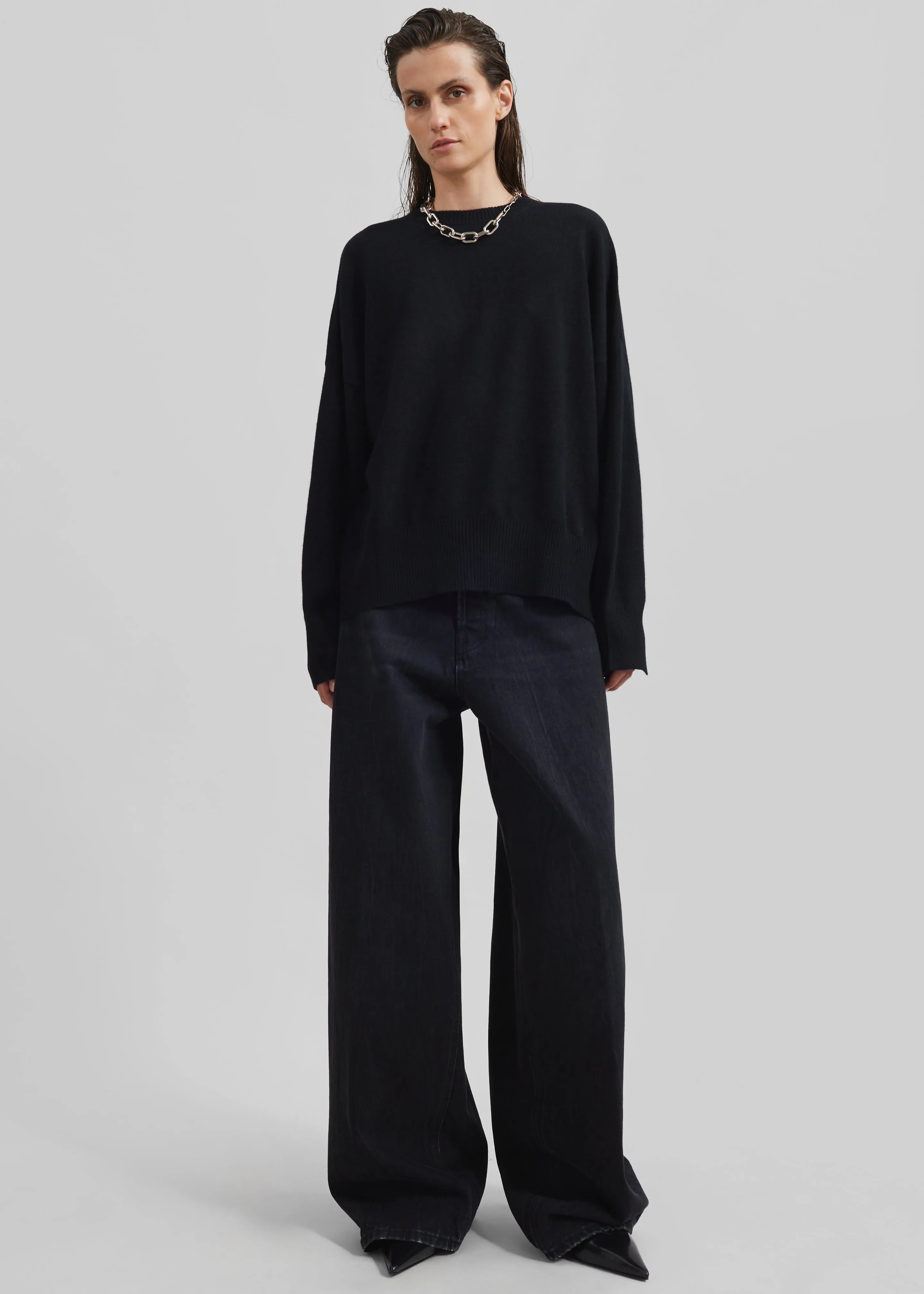 Loulou Studio Anaa Cashmere Sweater - Black