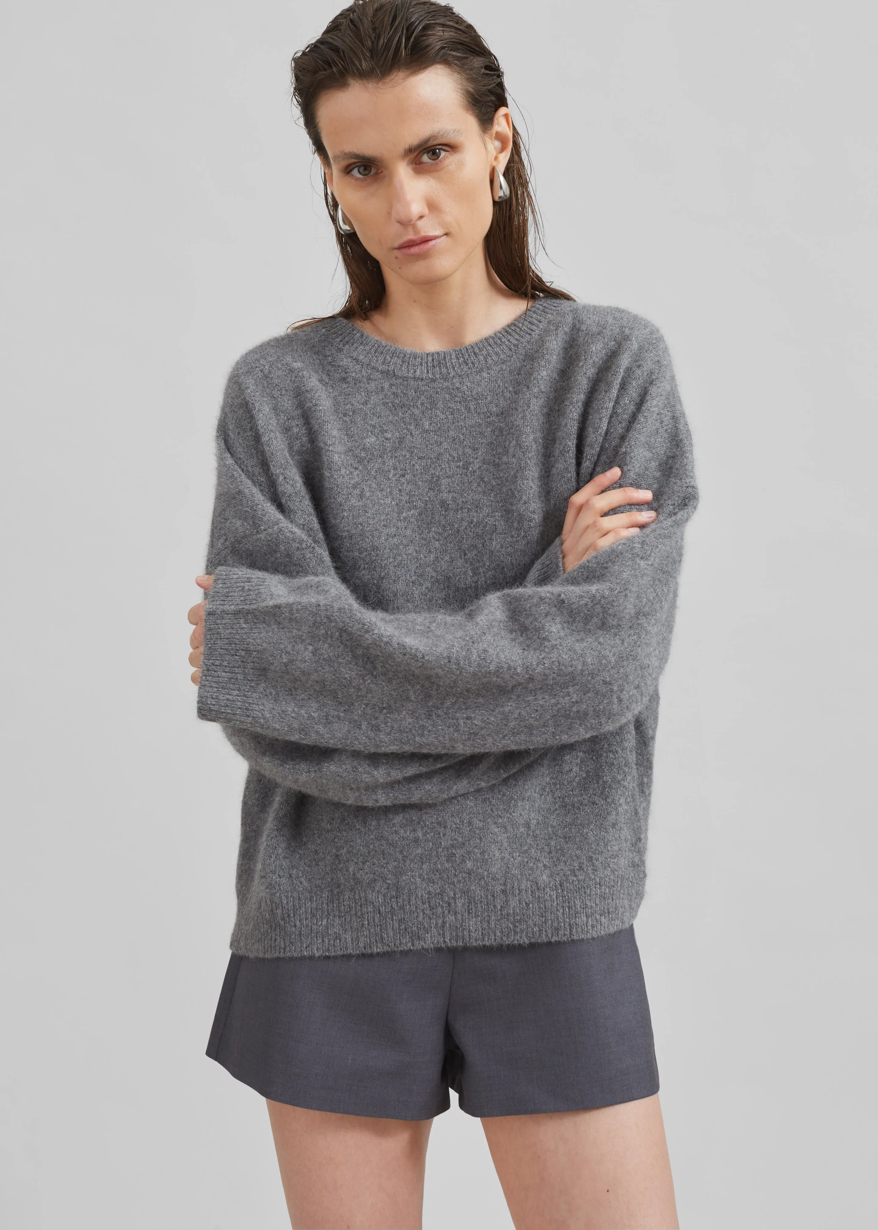 Loulou Studio Ropo Sweater - Anthracite