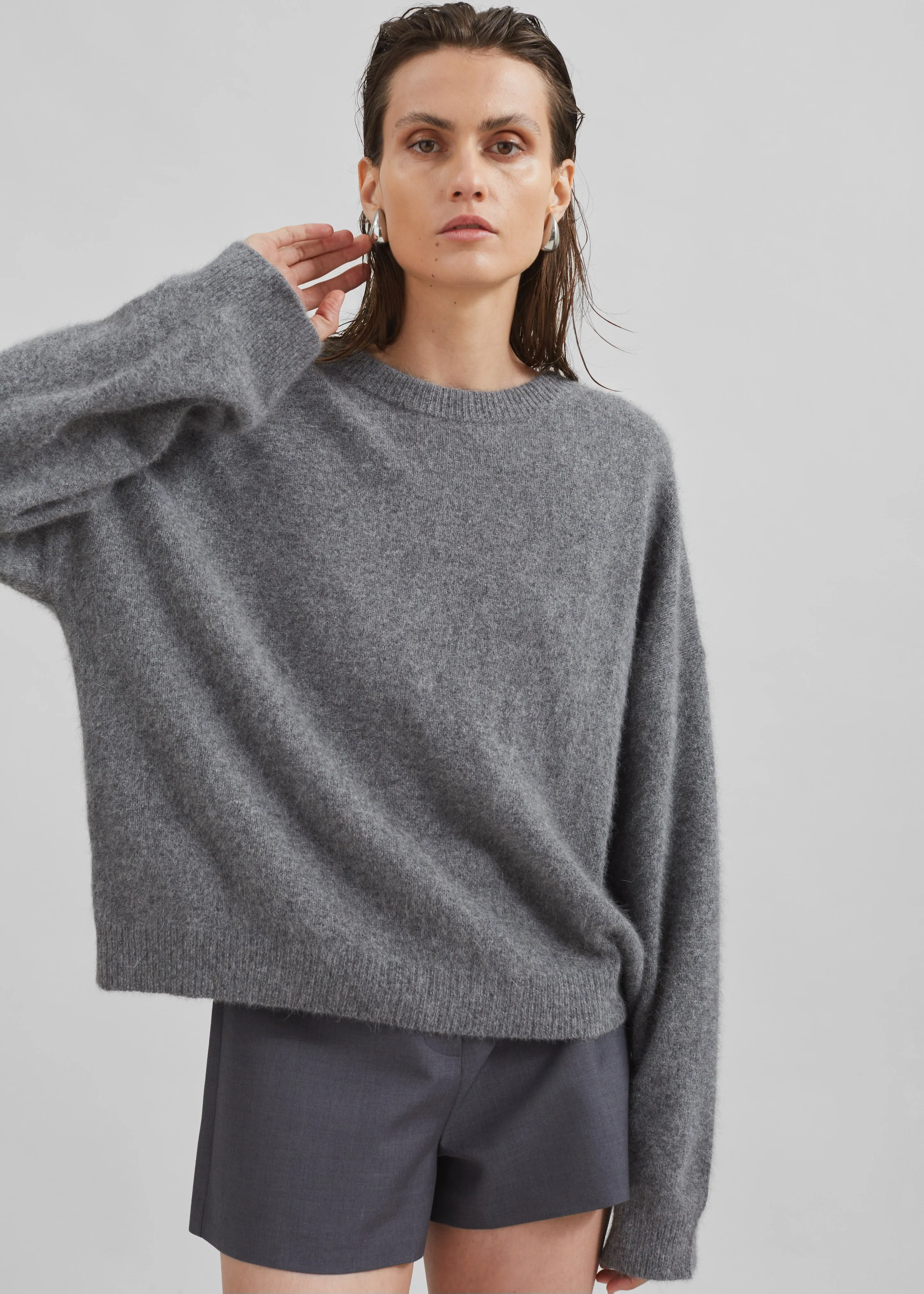 Loulou Studio Ropo Sweater - Anthracite