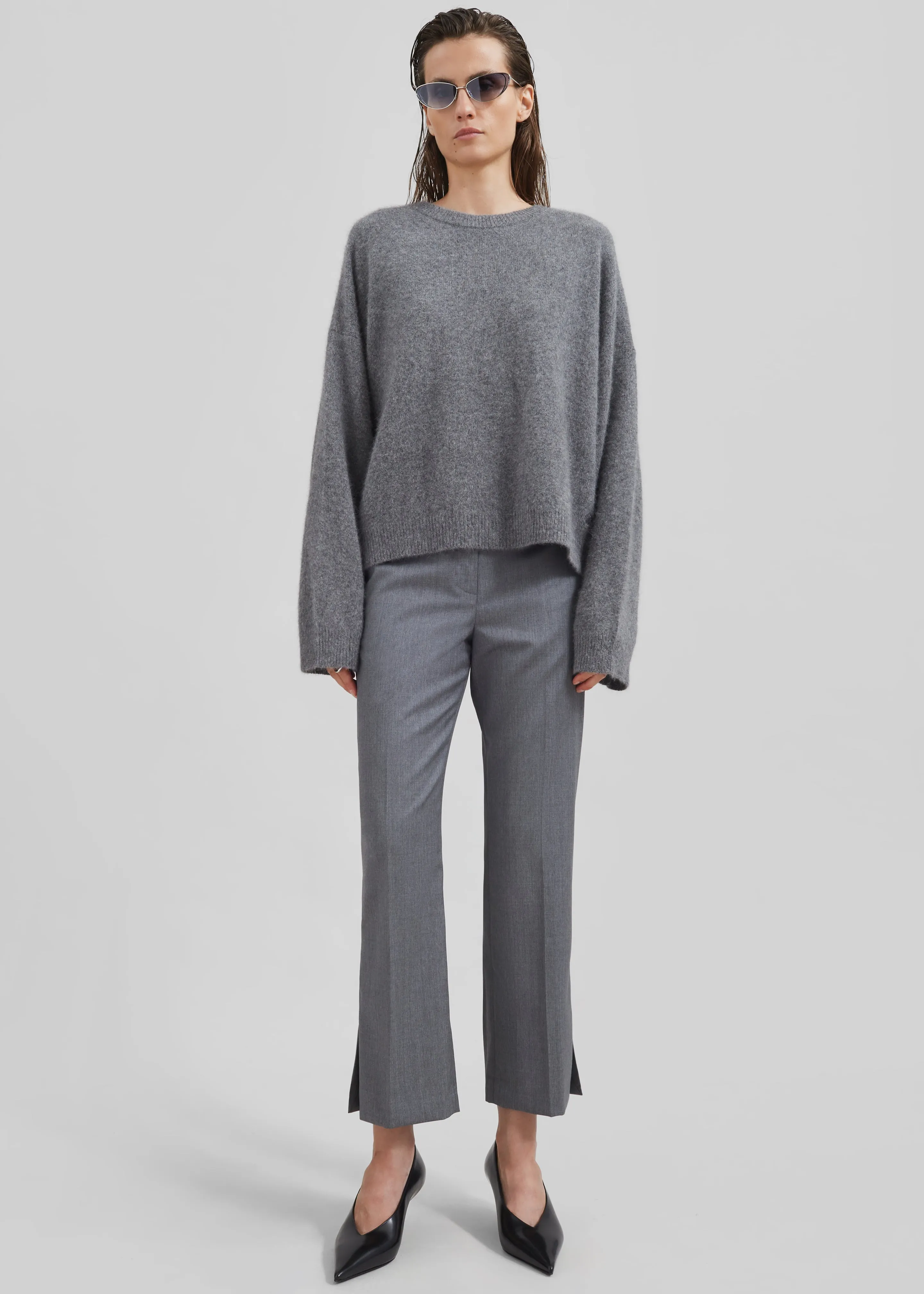 Loulou Studio Ropo Sweater - Anthracite