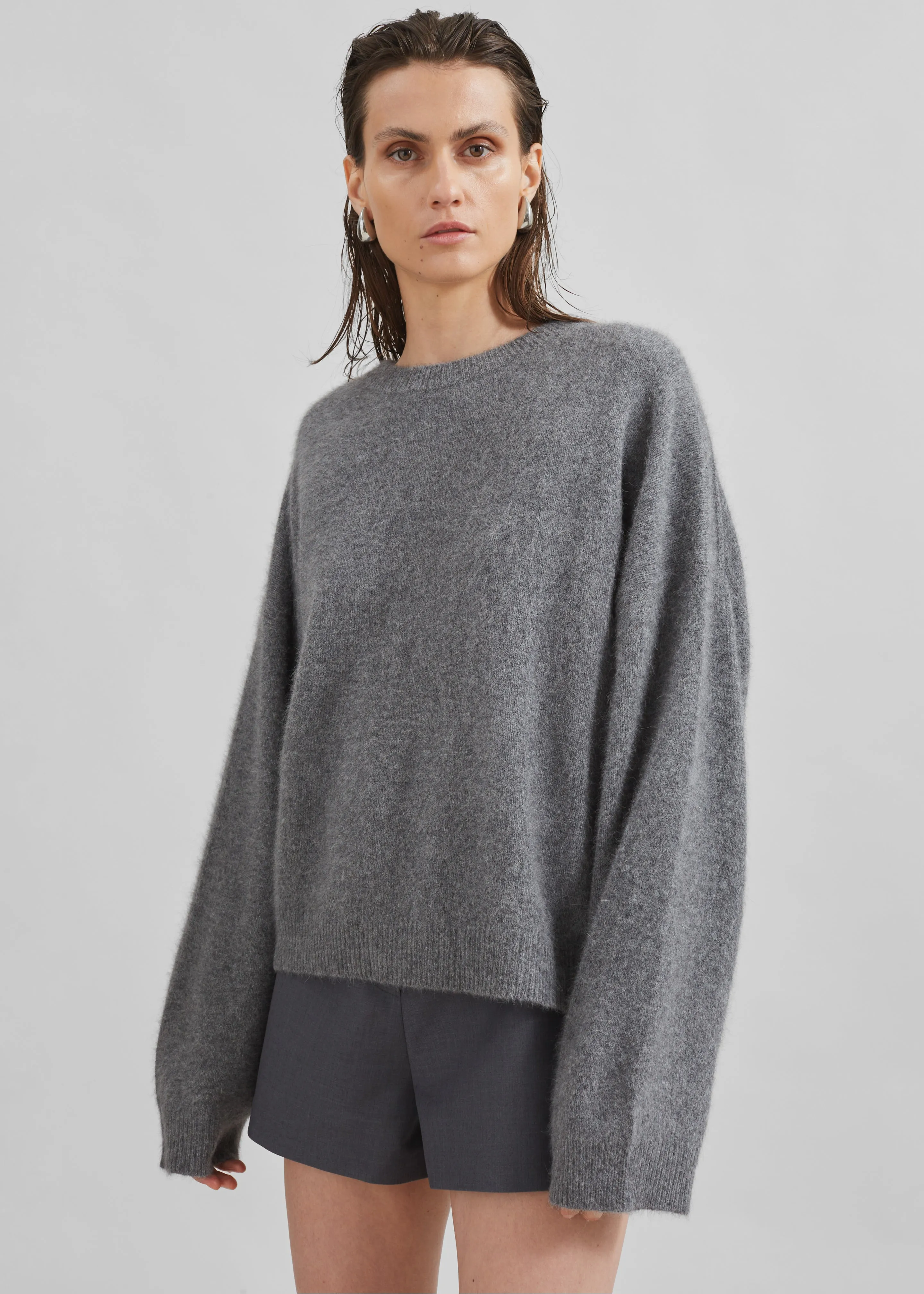 Loulou Studio Ropo Sweater - Anthracite