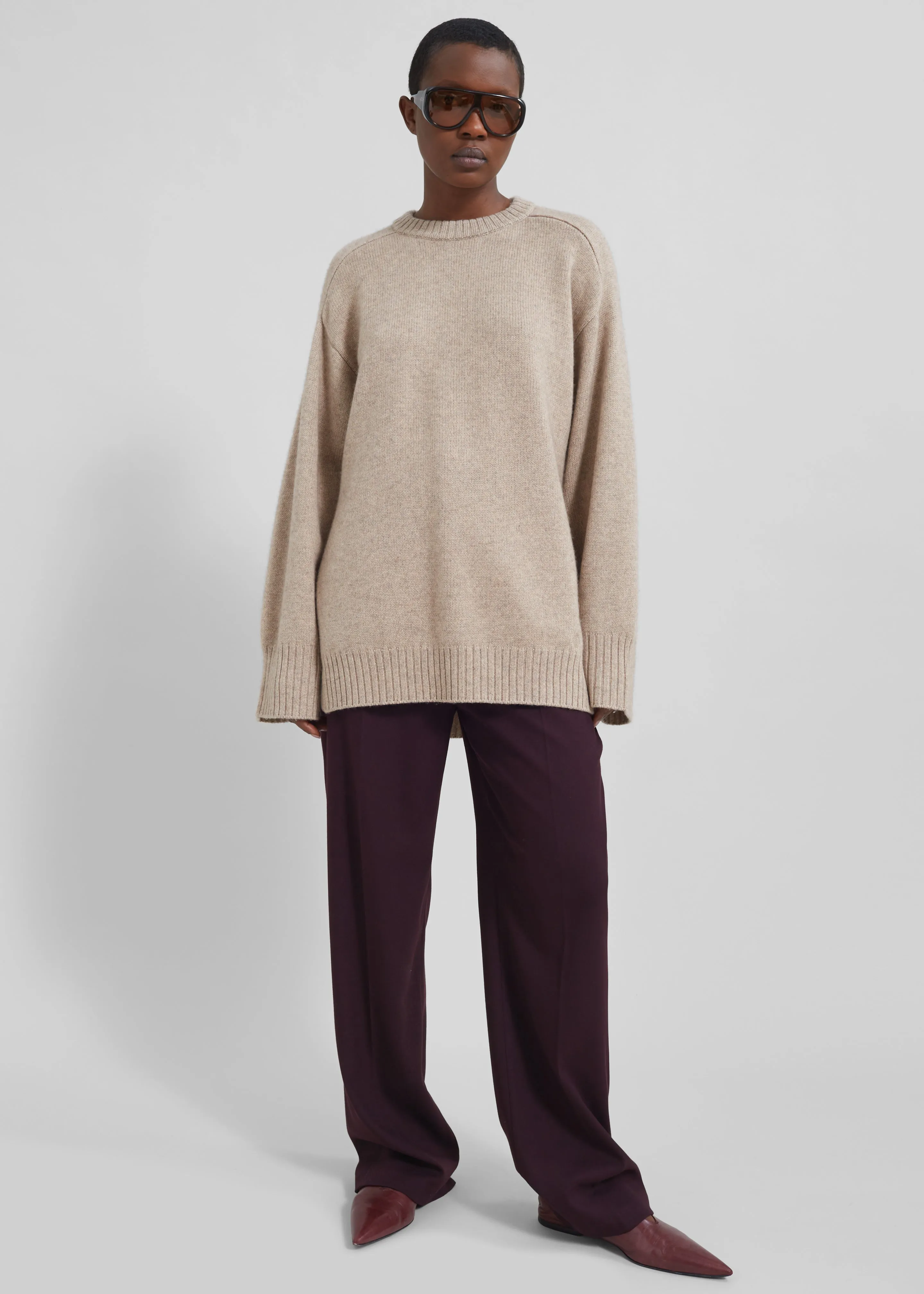 Loulou Studio Safi Sweater - Beige Melange