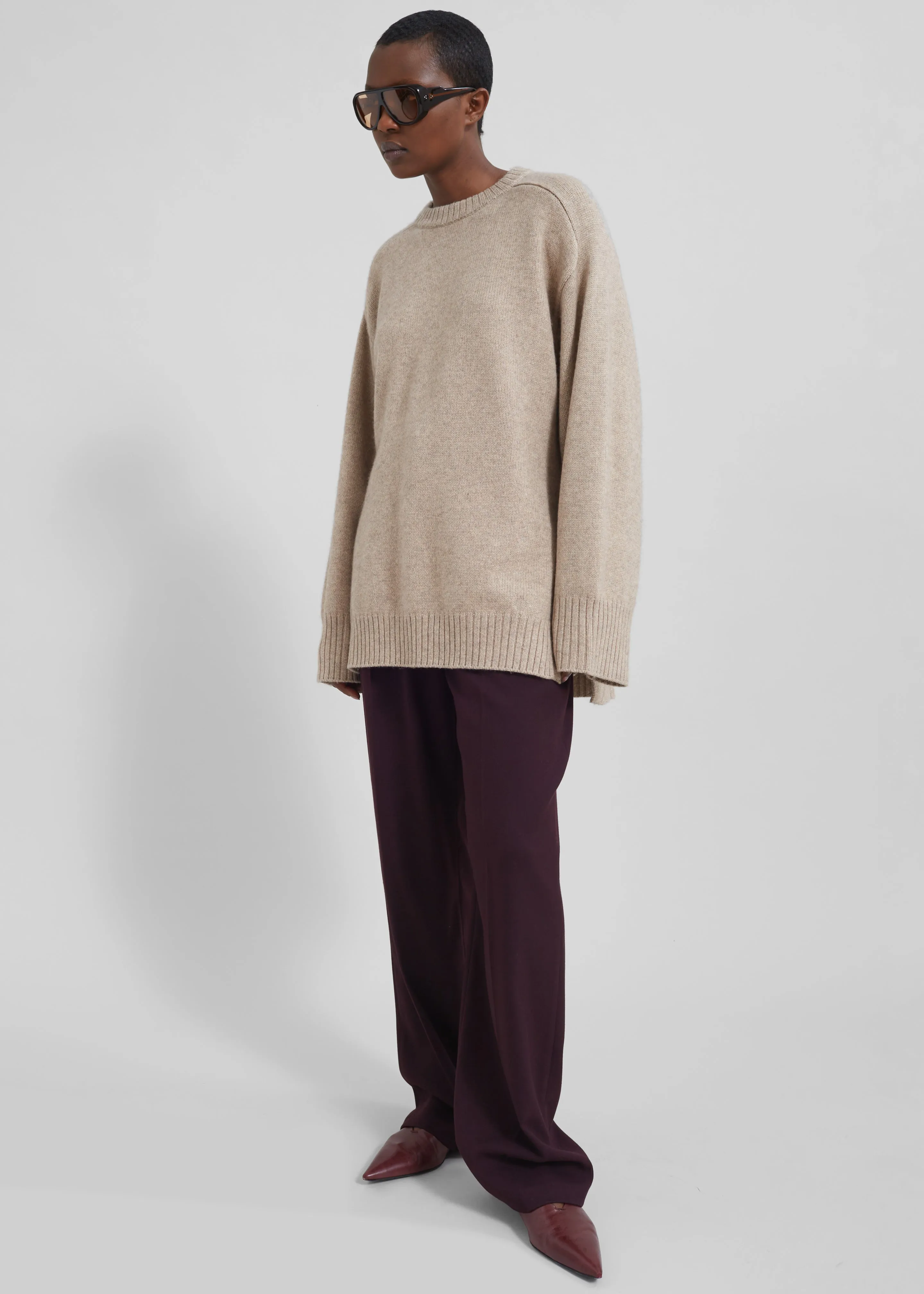 Loulou Studio Safi Sweater - Beige Melange