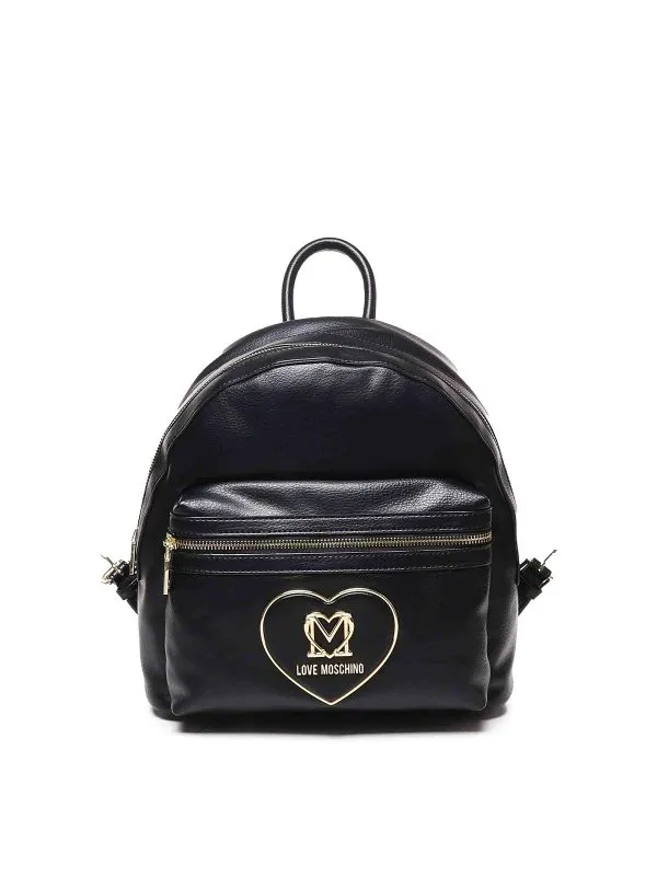 Love Moschino Round Backpack In Smooth Leather