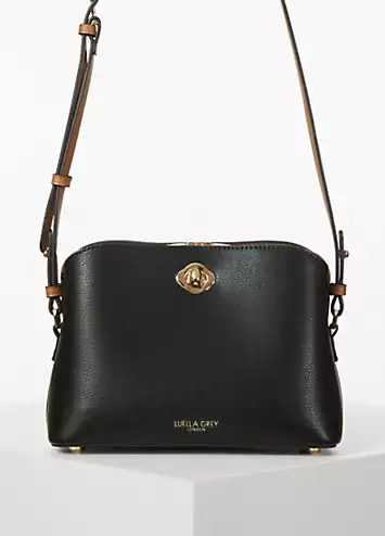 Luella Grey Julianna Black/Camel Crossbody Bag | Kaleidoscope