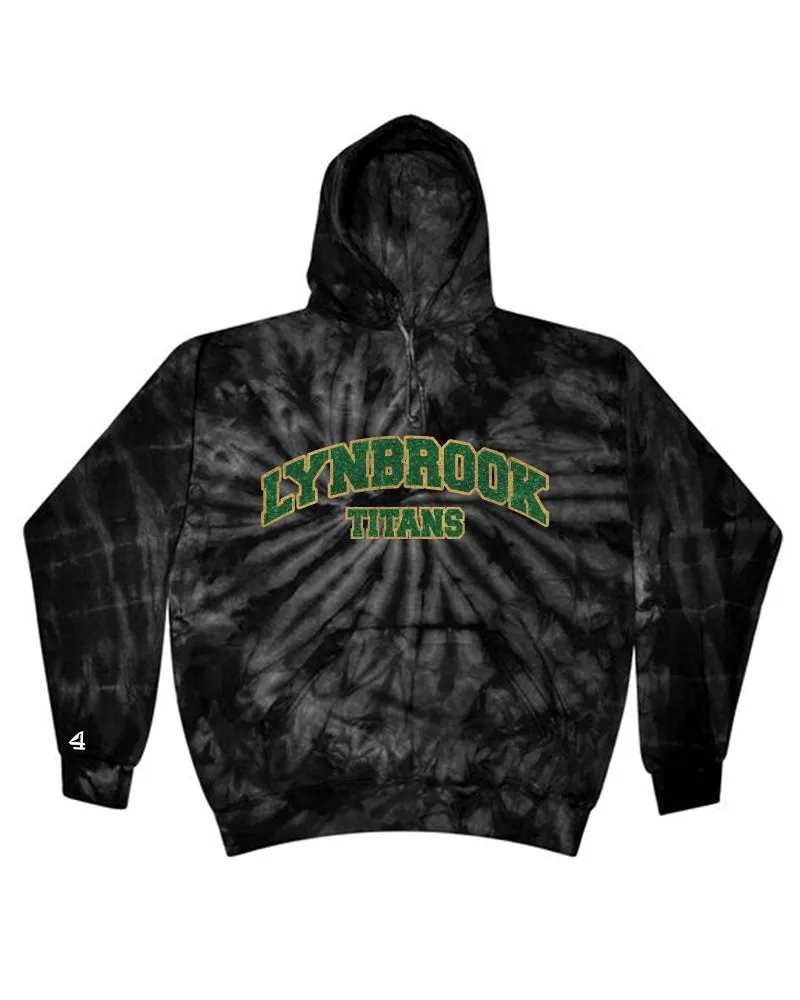 Lynbrook TITANS Glittered Girl's Tie-Dye Hoodie-ADULT SIZES