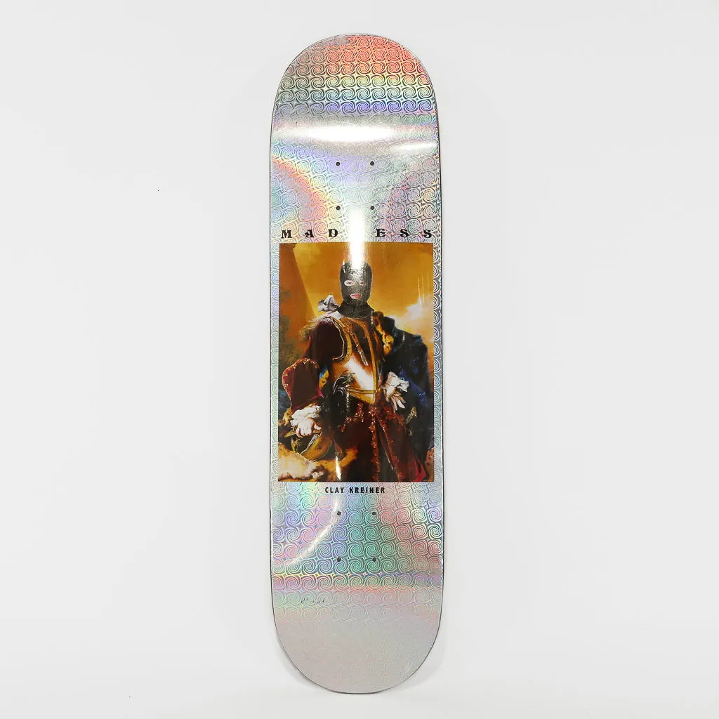 Madness Skateboards - 8.25 Clay Kreiner Masked Holographic Impact Light Skateboard Deck