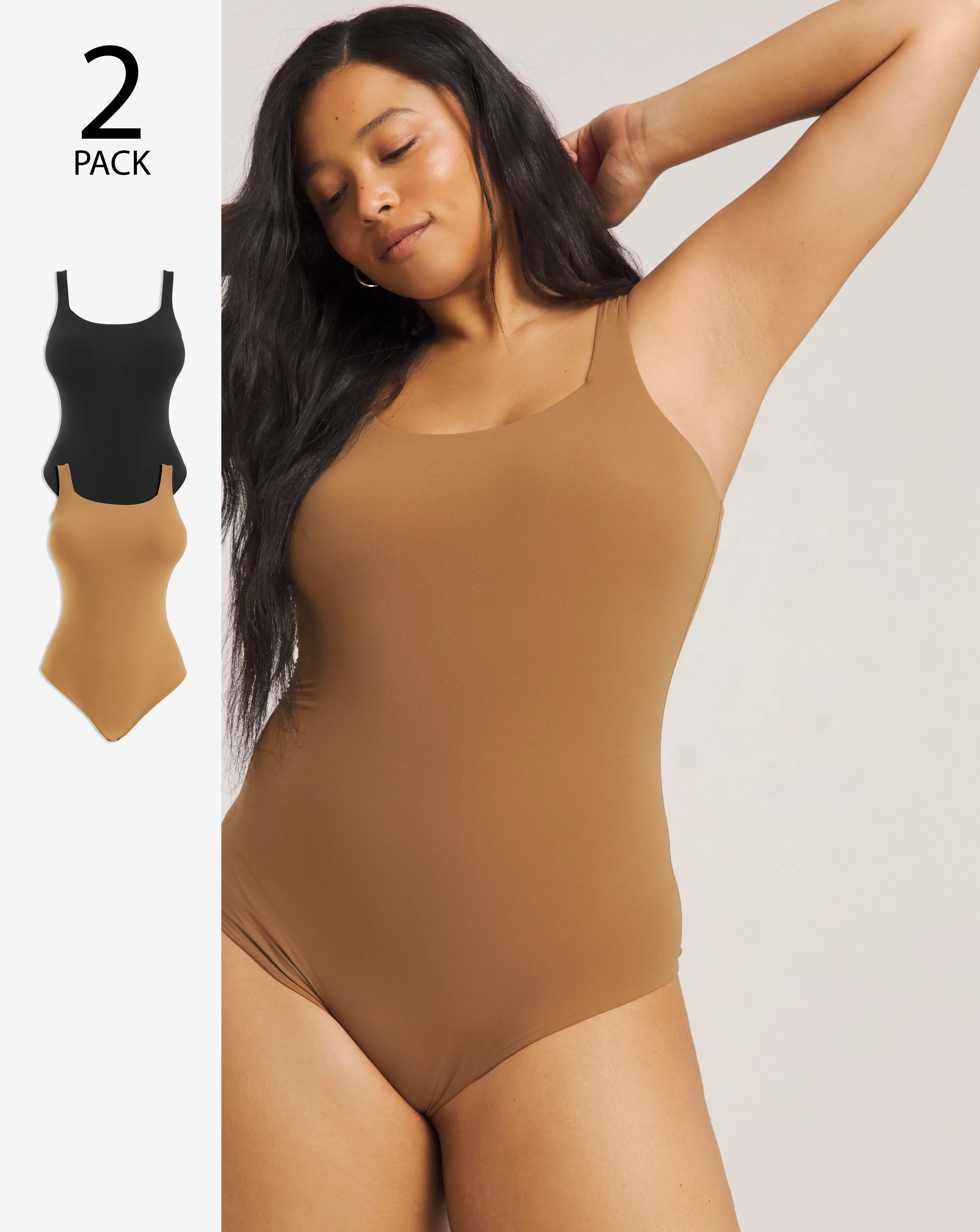 MAGISCULPT Light Control 2 Pack Smoothing Vest Bodysuits | Simply Be