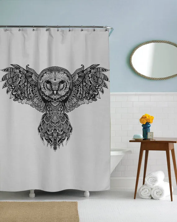 Majestic Owl Shower Curtain