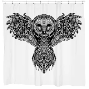 Majestic Owl Shower Curtain