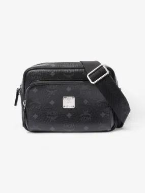 MCM Visetos Camera Black Leather