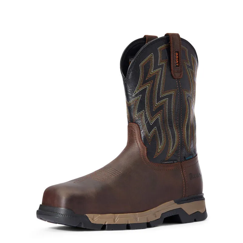 Men's Ariat Rebar Flex Western Waterproof Composite Toe Work Boot