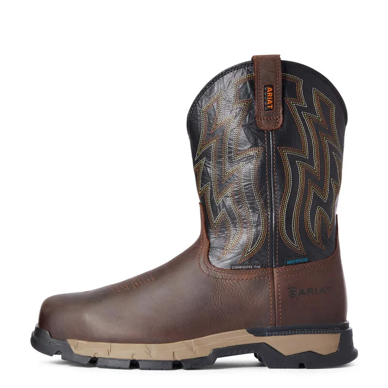 Men's Ariat Rebar Flex Western Waterproof Composite Toe Work Boot