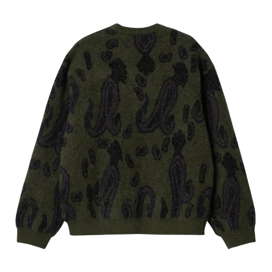 Men's Carhartt WIP Medford Sweater - Plant Paisley Jacquard