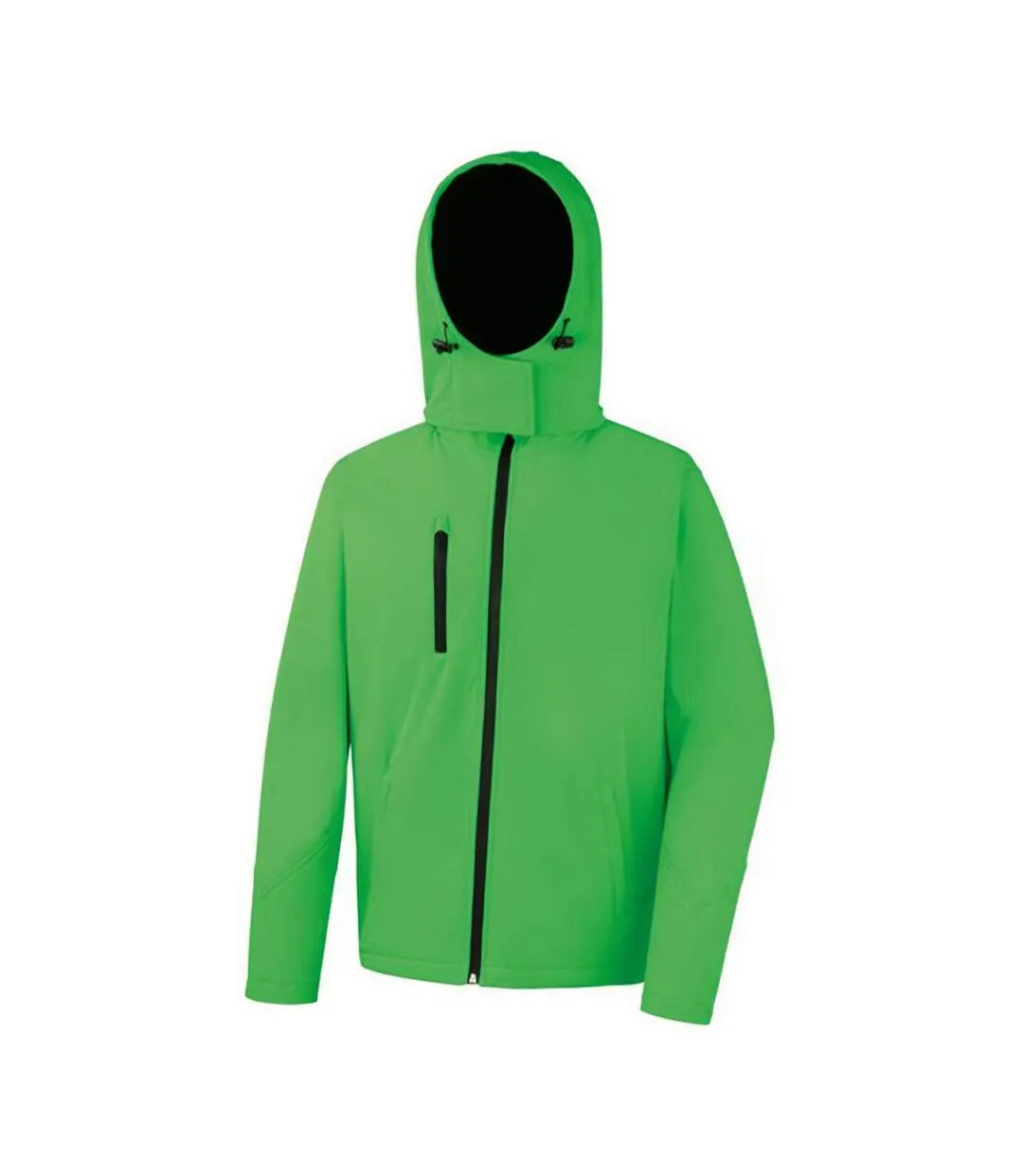 Mens core tx performance soft shell jacket vivid green/black Result Core