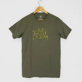 Metal Skateboards - Ancient Logo T-Shirt - Olive