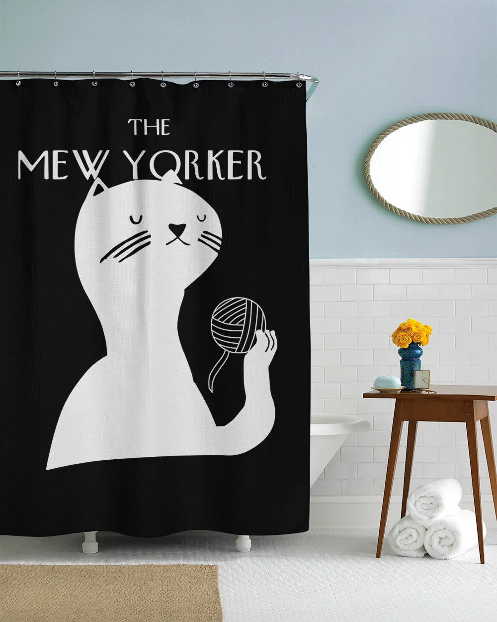 Mew Yorker Shower Curtain