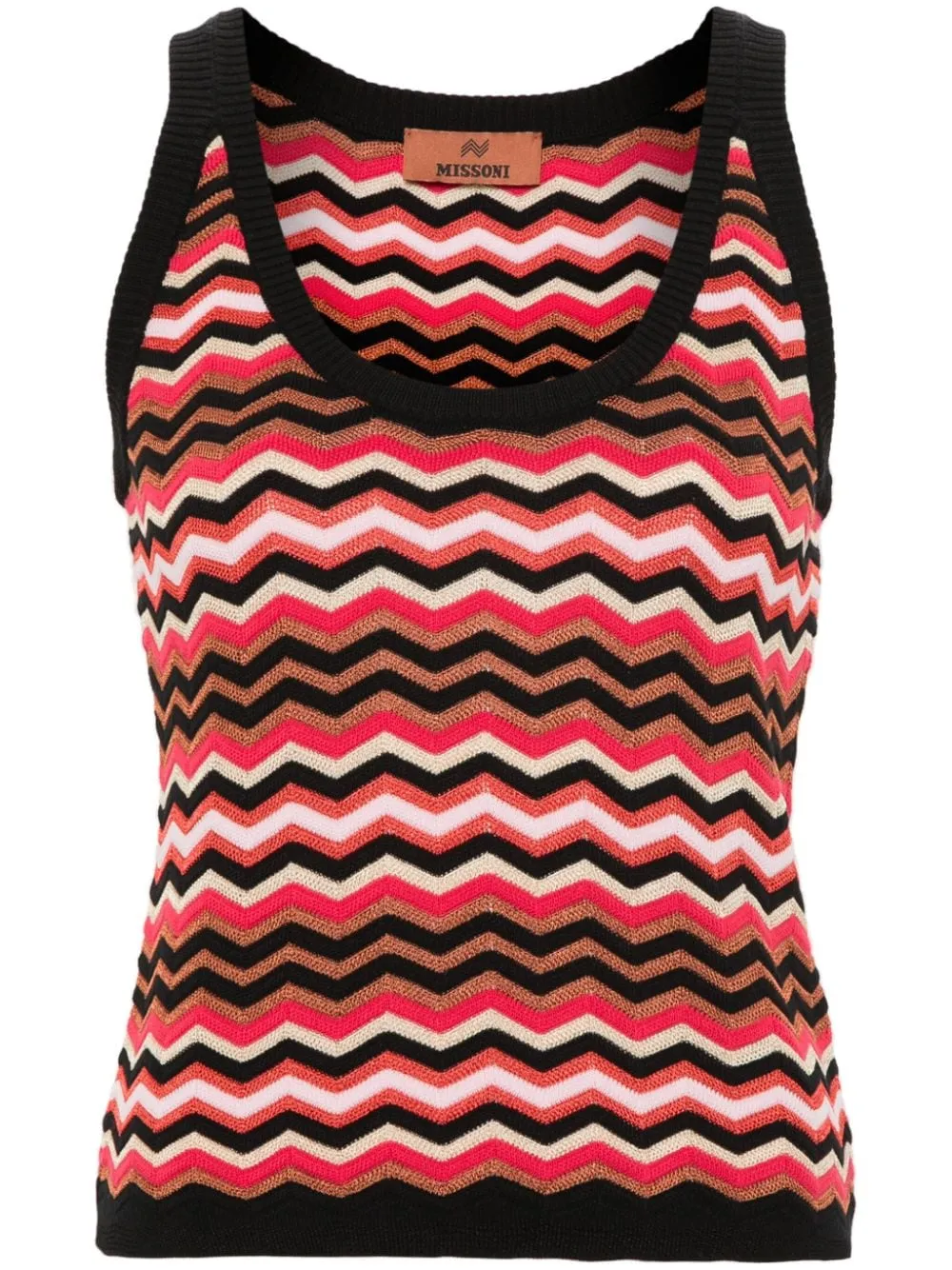 Missoni    Missoni Zigzag Pattern Sleeveless Top