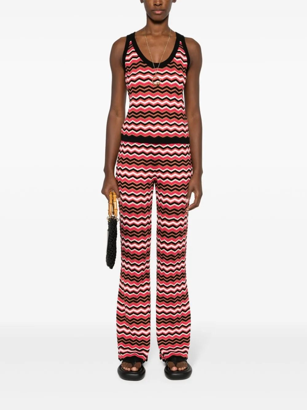 Missoni    Missoni Zigzag Pattern Sleeveless Top