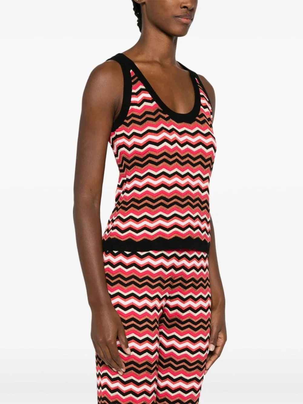 Missoni    Missoni Zigzag Pattern Sleeveless Top