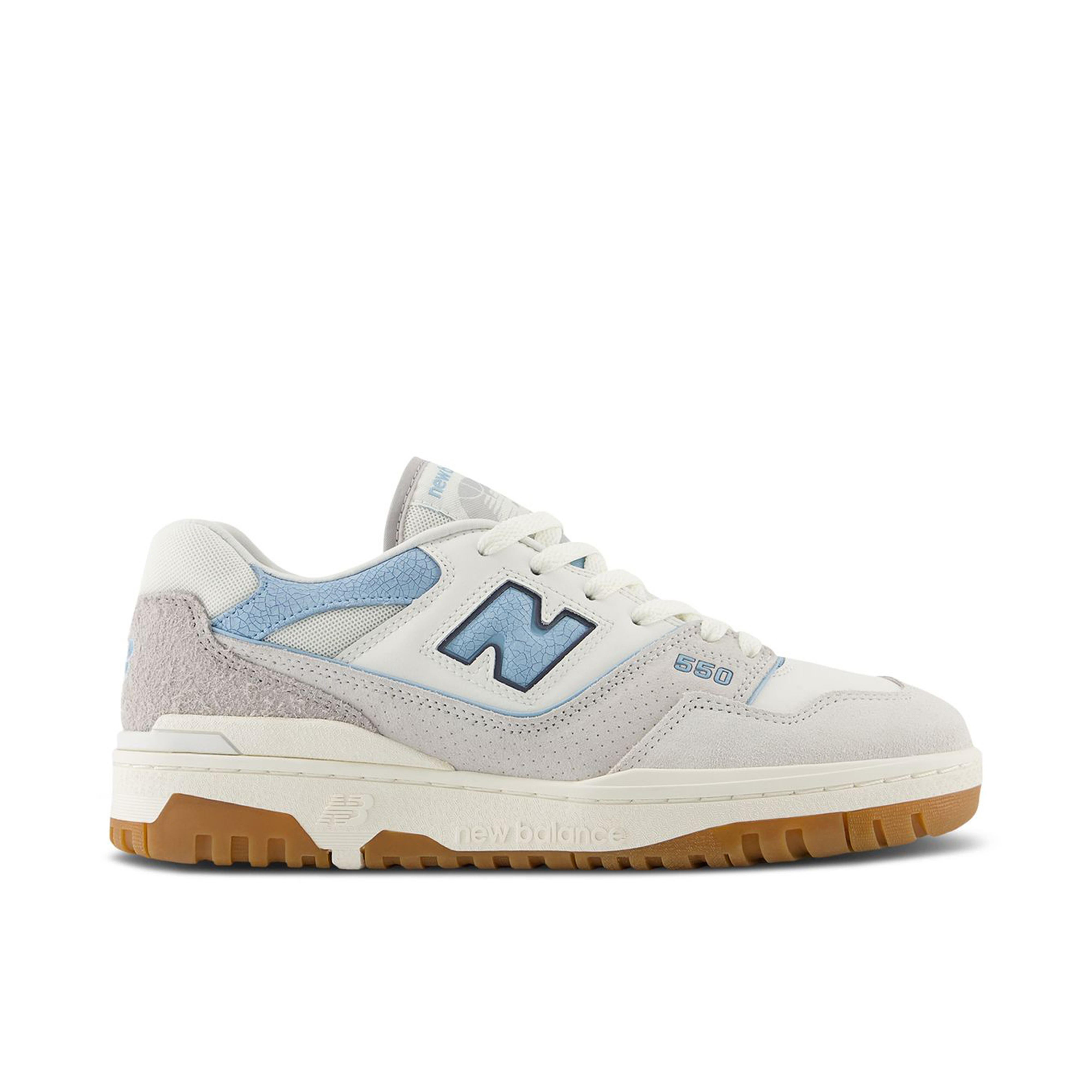 New Balance 550 White University Blue Grey Gum | BB550FCB | Laced