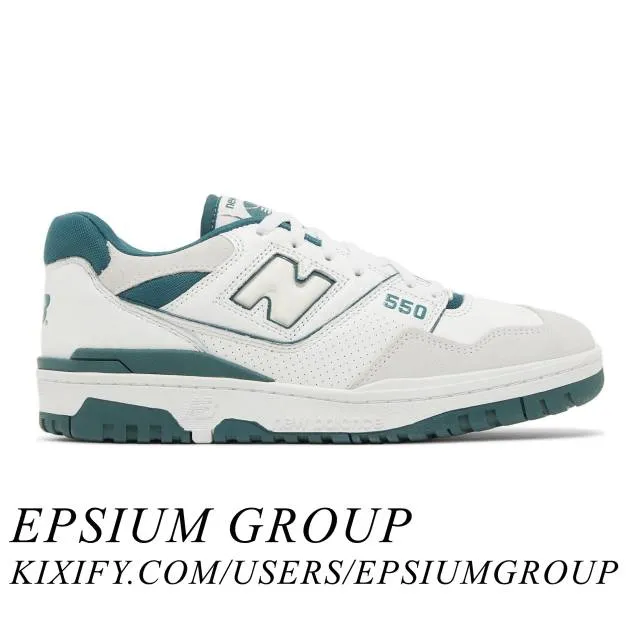 New Balance 550 (White Vintage Teal/ White/ Vintage Teal...