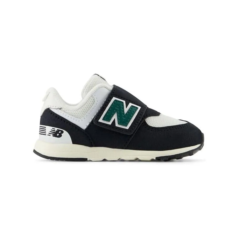 NEW BALANCE 574 BLACK/MARSH GREEN - TODDLERS