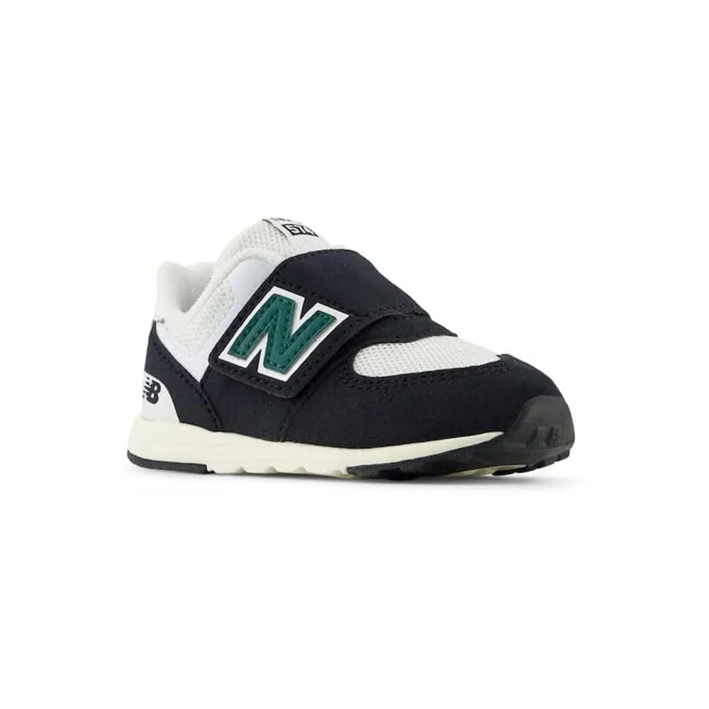 NEW BALANCE 574 BLACK/MARSH GREEN - TODDLERS